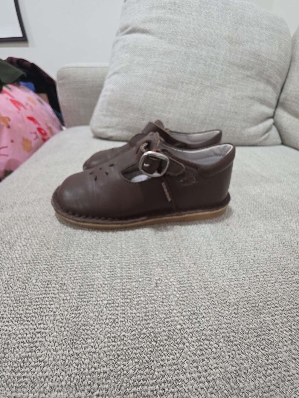 L'Amour Joy Classic Leather Stitch Down T-Strap Mary Jane